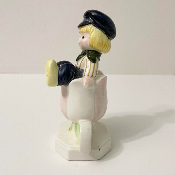 Vintage Disney Its A Small World Dutch Boy Ceramic 6 Inch Tall - Picture 4 of 16